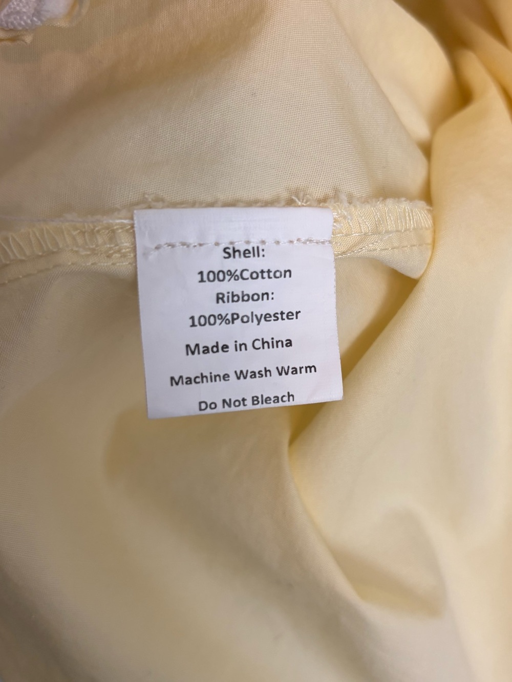 Petal & Pup Shively Puff Sleeve Ruffle Cotton Shirtdress Butter Yellow - Size 8 - Picture 10 of 10